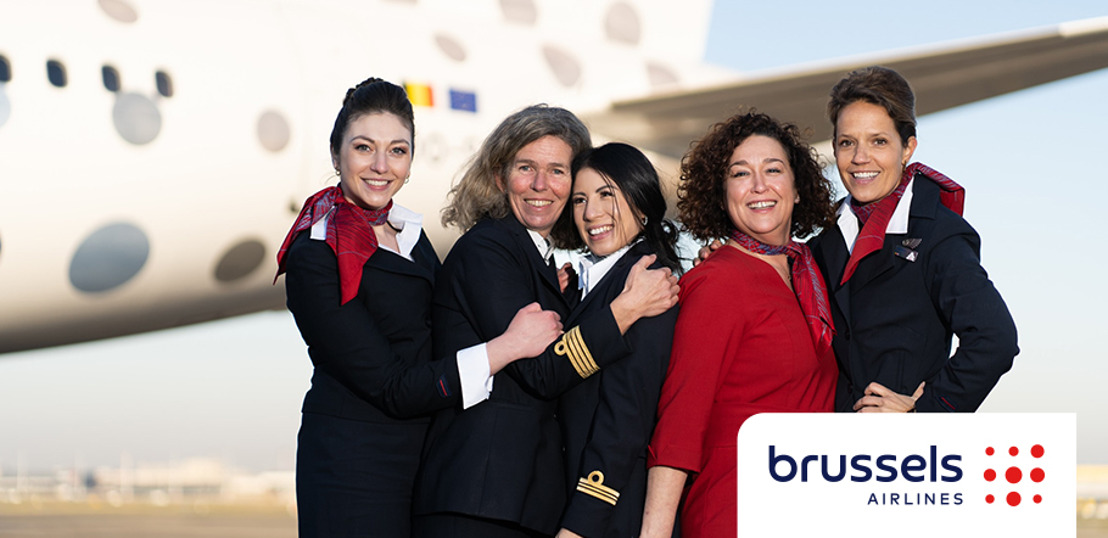 Brussels Airlines soutient la Journée internationale de la femme avec un équipage entièrement féminin sur son vol vers Marseille.