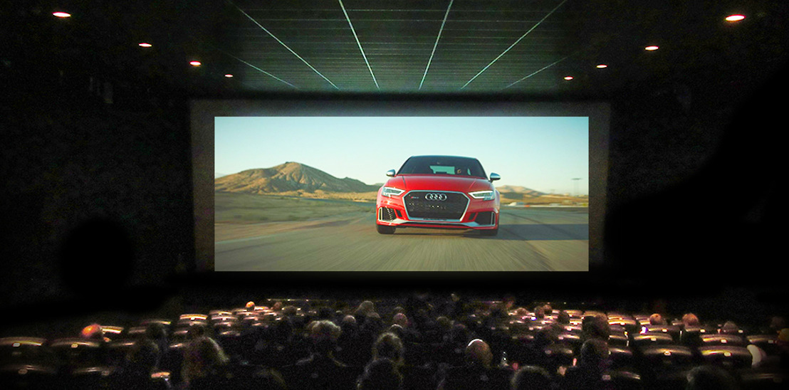 Audi laat bioscoopbezoekers zinderen in allereerste 4DX-spot