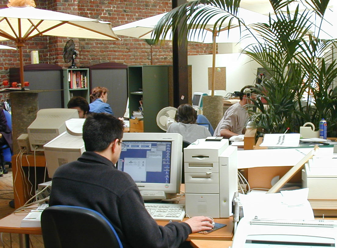 The Ex Machina office in 1995