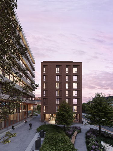 Ontwerpbeeld - de studentenresidentie