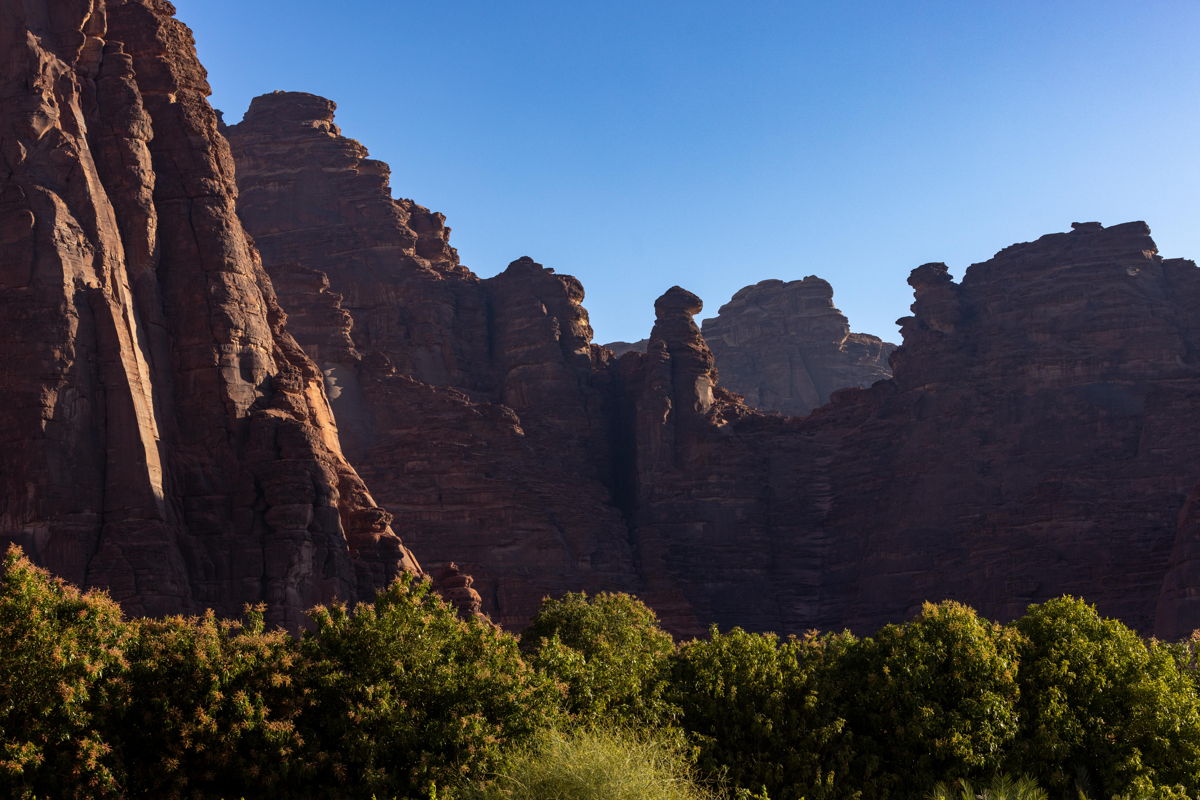 Wadi Disah rock formation in the Tabuk Region, Saudi Arabia