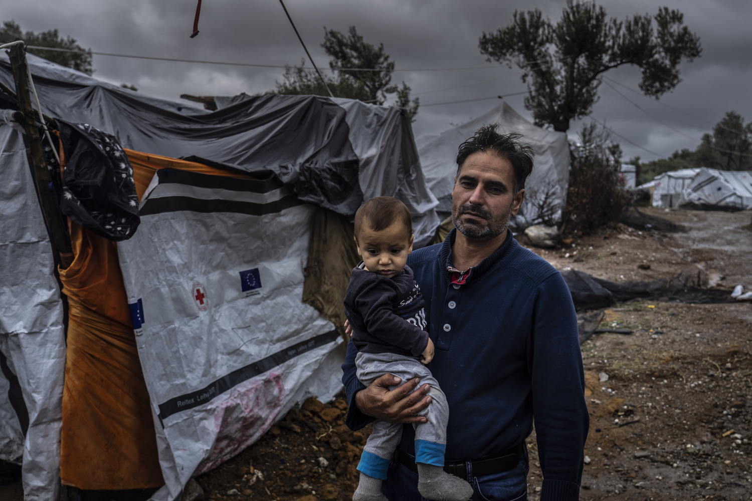 In the Olive Grove next to Moria camp on Lesbos, 29 November 2018. Credit Anna Pantelia / MSF.