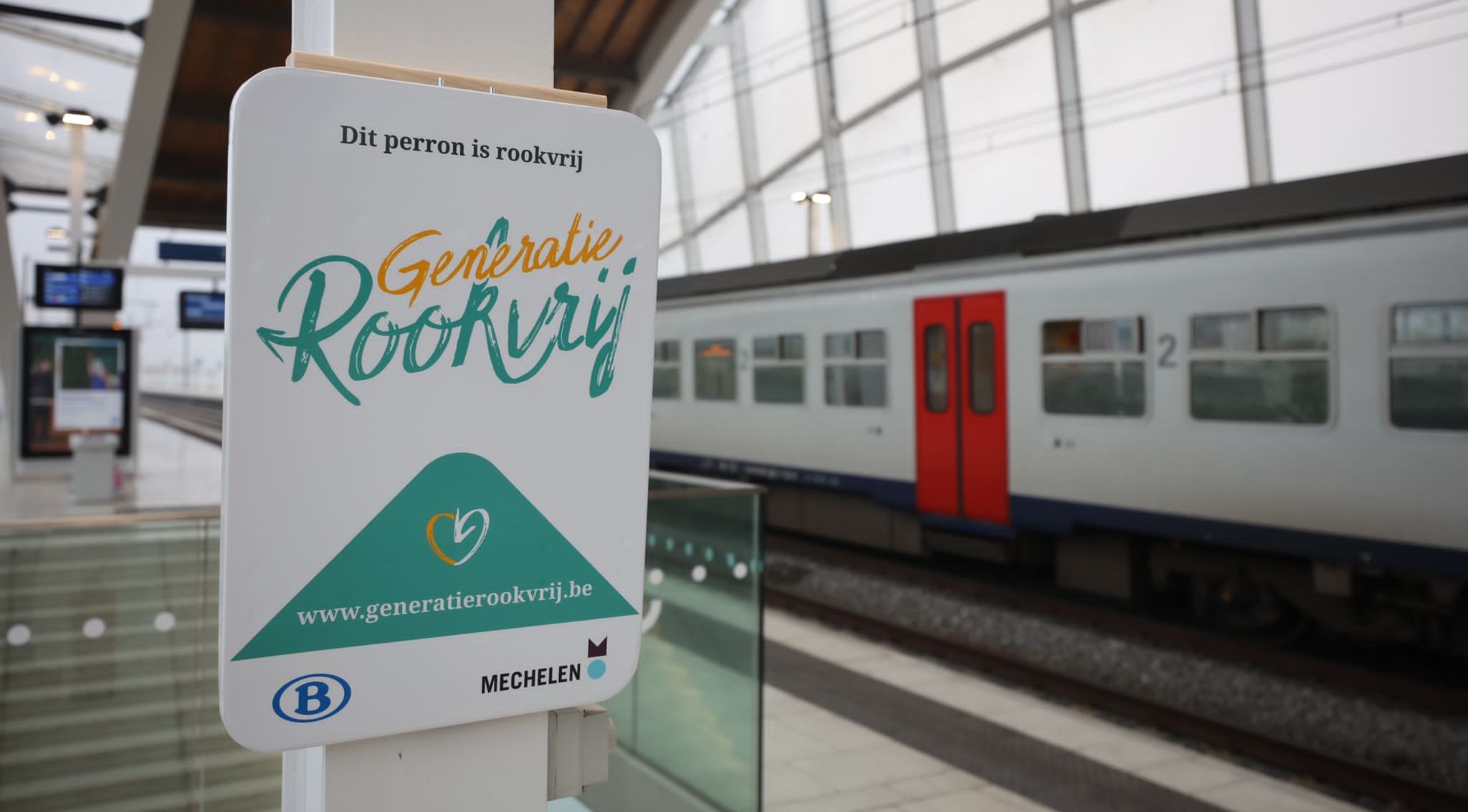 Generatie Rookvrij in station Mechelen © NMBS