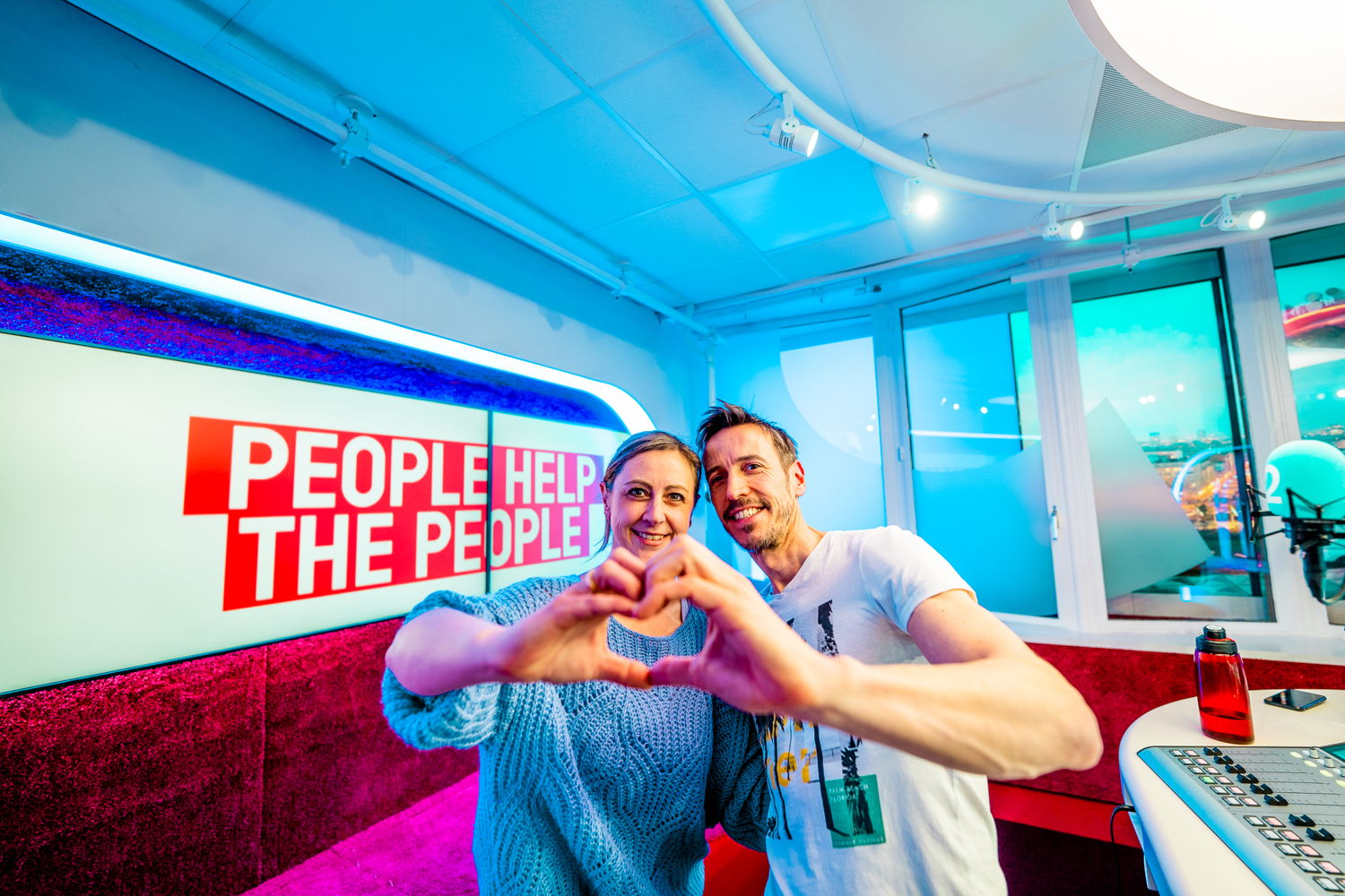 Radio2 - Kim Debrie en David Van Ooteghem - ©VRT
