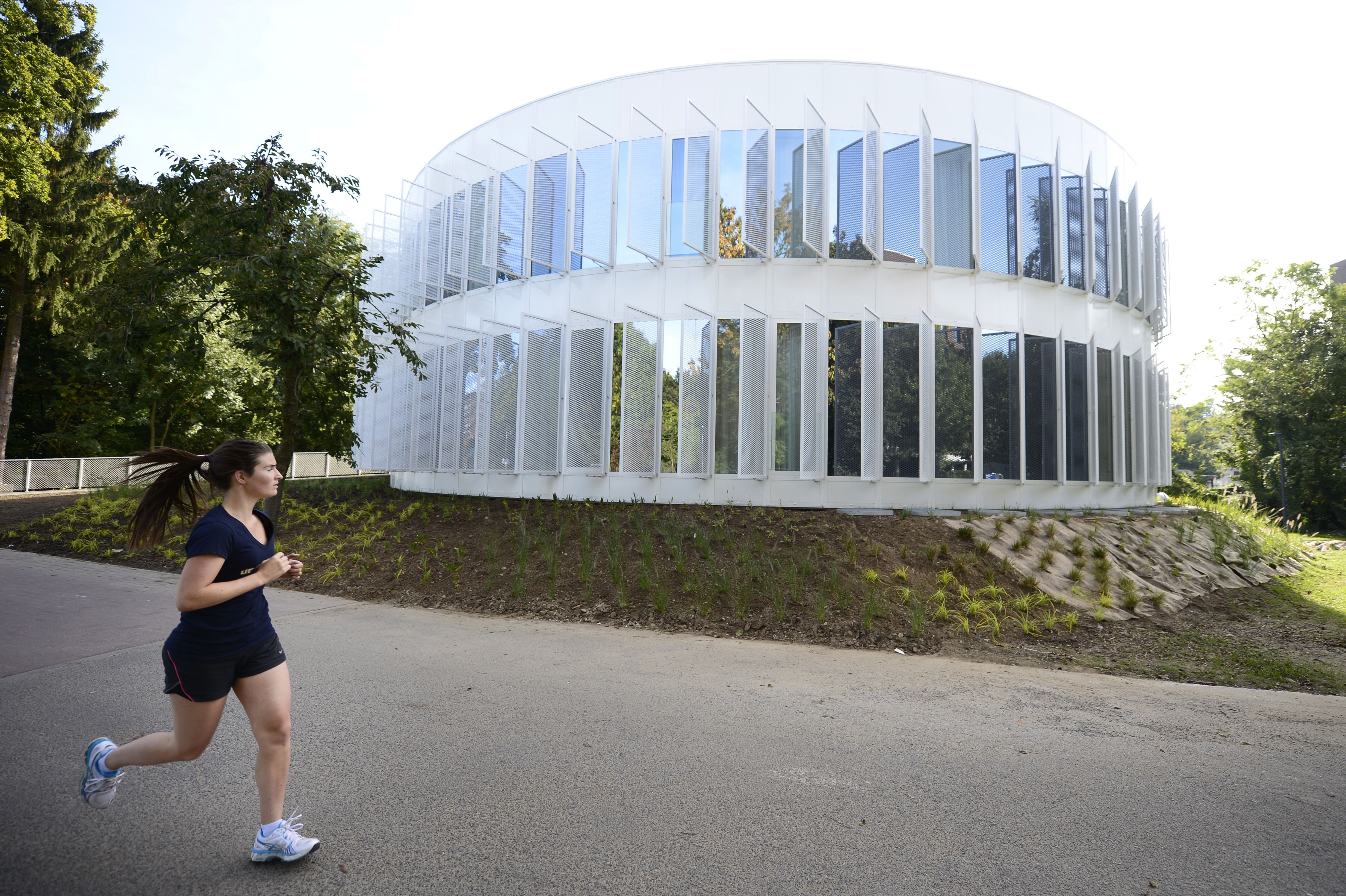 Bakala Academy building, a cooperation between the KU Leuven university and ZB Sports Development. ©BELGA PHOTO (YORICK JANSENS)