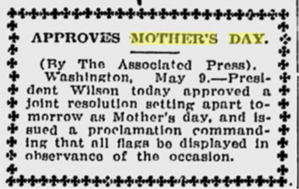 © MyHeritage, Spartenburg Weekly Herald and Herald-Journal, May 10, 1914.