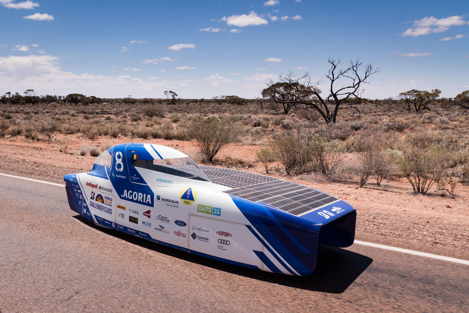 Bridgestone World Solar Challenge 2019 - Agoria Solar Team - Race Dag 4