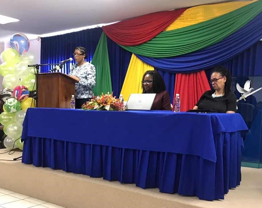 Mavis Findlay-Joseph (ELP National Focal Point and Ministry of Education representative), Sisera Simon (Head OECS Education Development Unit), Elizabeth Walker, Chief Education Officer, SVG