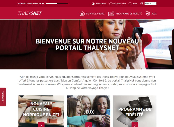 ThalysNet, de nieuwe portal van Thalys