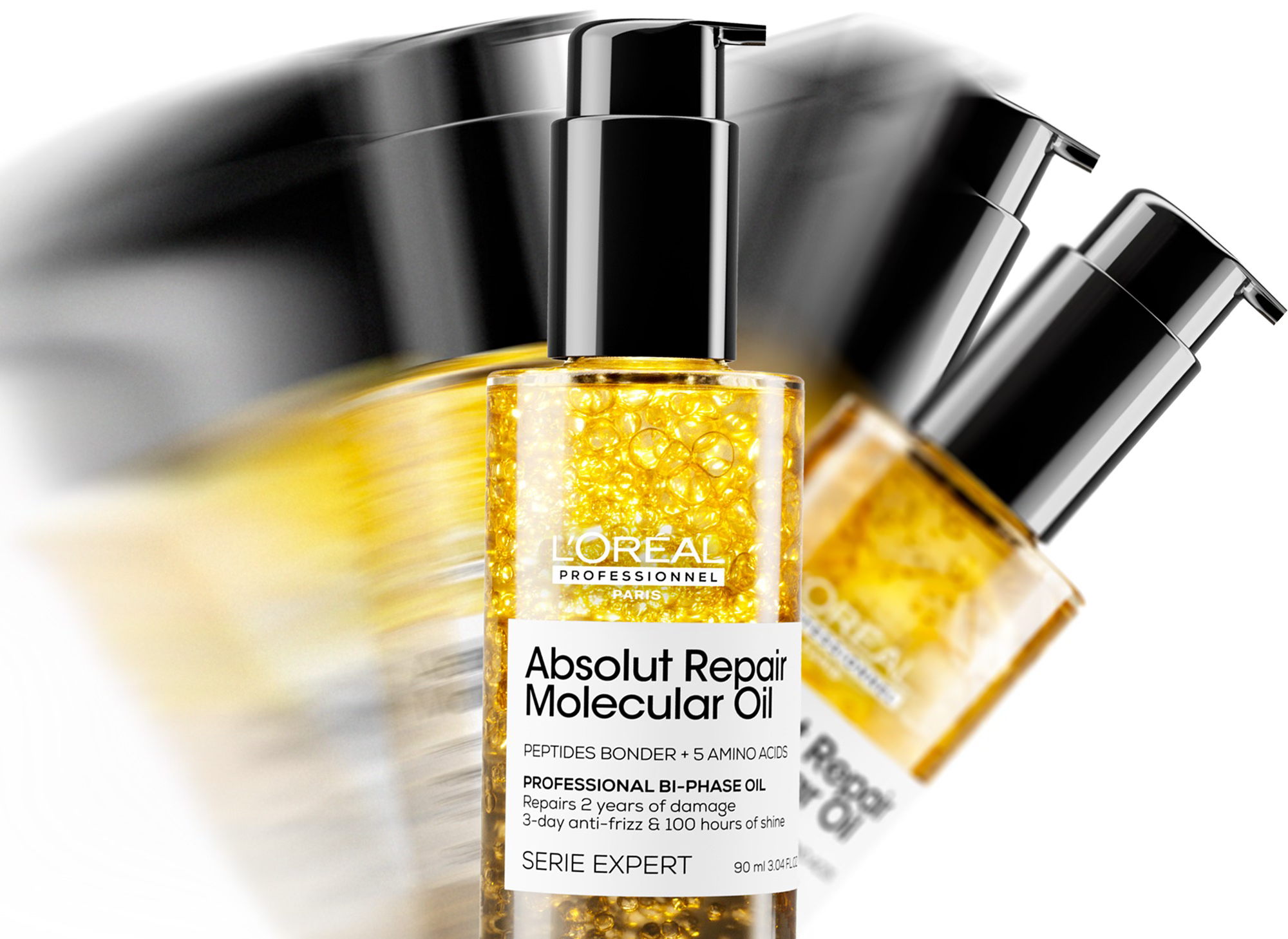 Shake to Shine - L'Oréal Professionnel's nieuwe held: Absolut Repair Molecular Bi-Phase Oil  