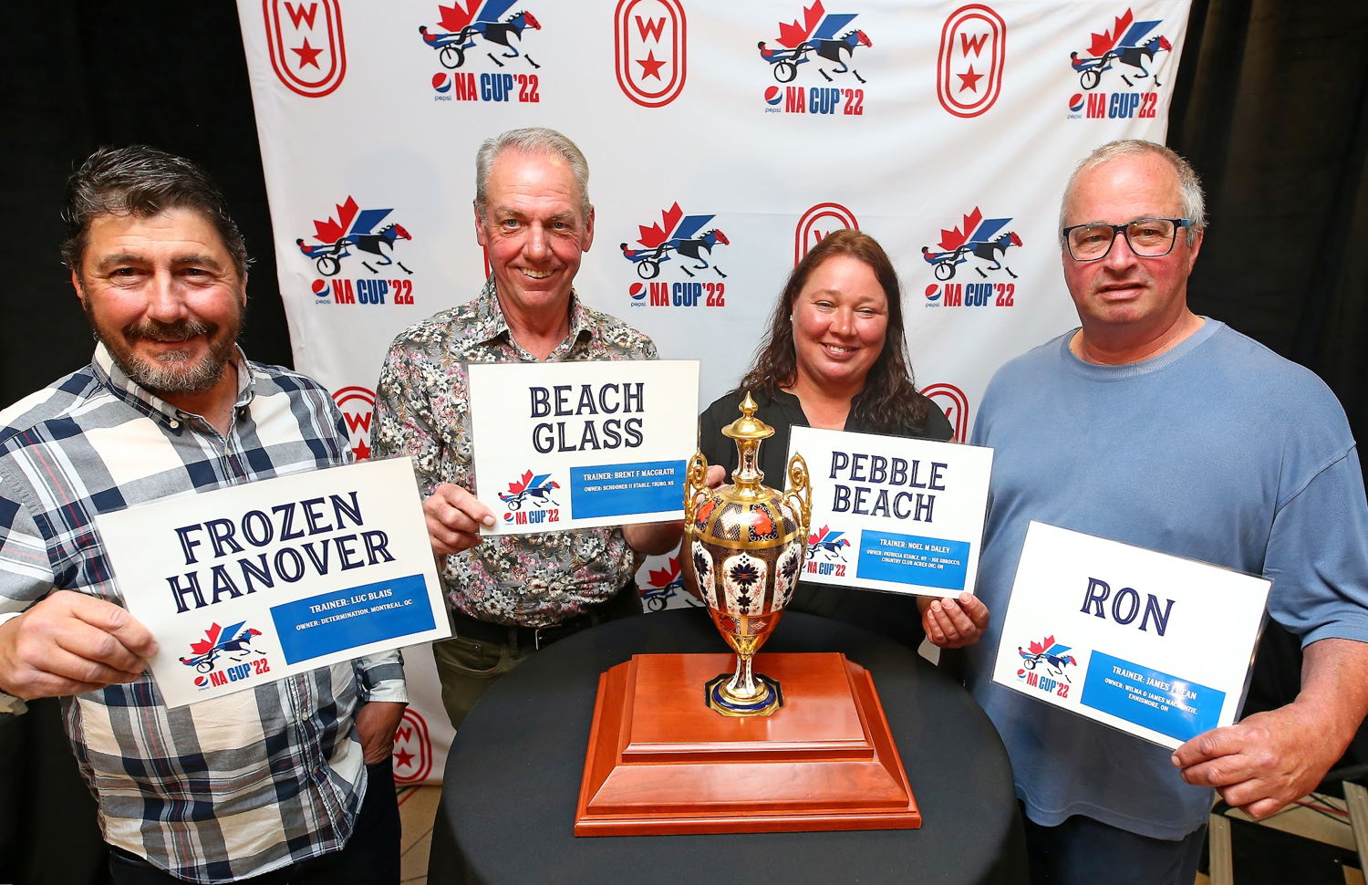 Trainers Luc Blais, Brent MacGrath, Sonja Booth and James Dean. (New Image Media)