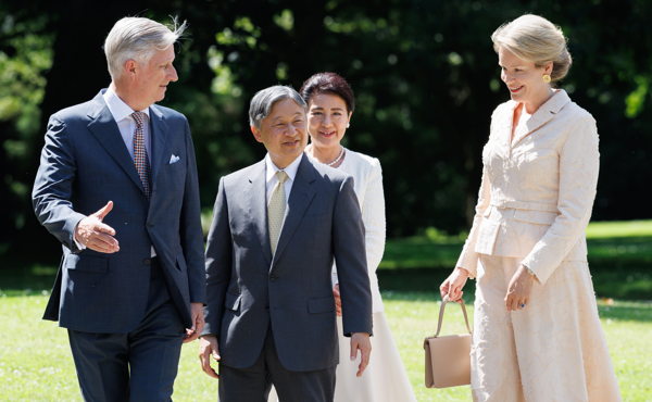 Japanese Emperor and Empress begin state visit to Belgium