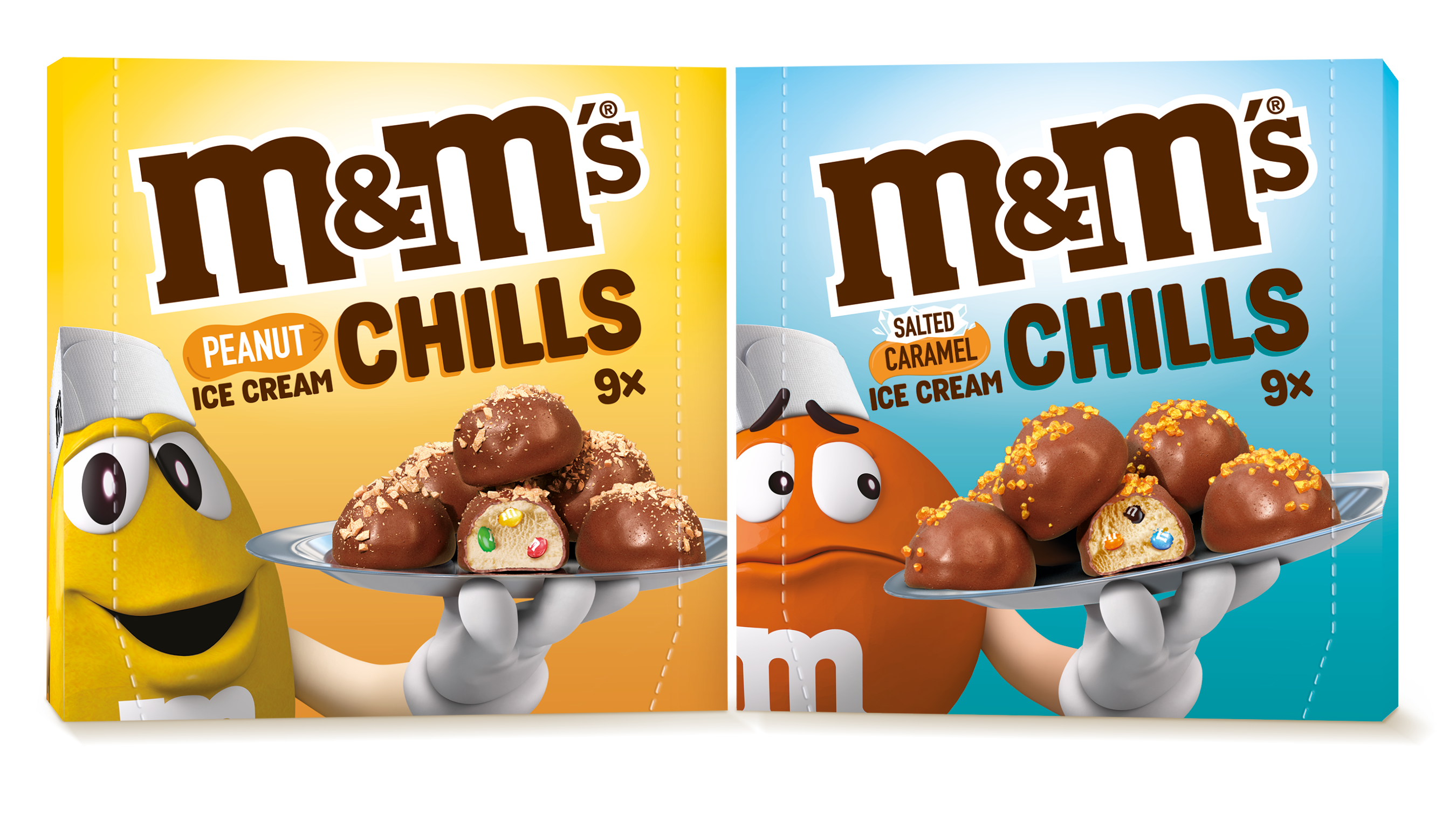 Nieuw, smeuïg, verrassend, heerlijk verfrissend en ‘made in Belgium’: maak kennis met M&M's® Ice Cream Chills, de nieuwe ijspralines van Mars