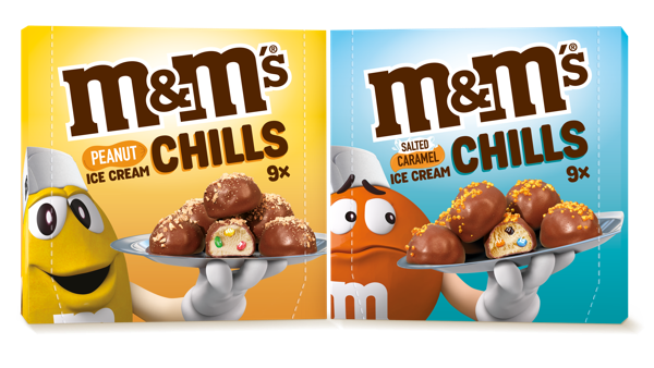 Nieuw, smeuïg, verrassend, heerlijk verfrissend en ‘made in Belgium’: maak kennis met M&M's® Ice Cream Chills, de nieuwe ijspralines van Mars