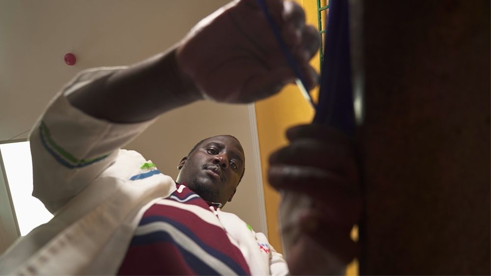 Pharmacy technician, Thomas Njenga dispenses Buprenorphine tablets for a patient. Buprenorphine is an alternative opioid substitution therapy to methadone. Photographer: Eugene Osidiana | Location: Kiambu |Date: 07/05/2024