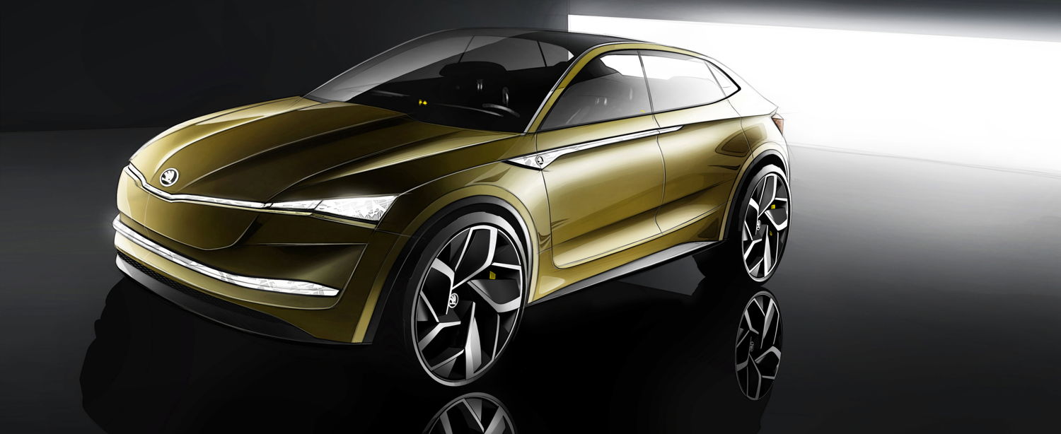 With the VISION E, ŠKODA offers a glimpse into the company’s future. The concept car is the first purely electric vehicle in ŠKODA’s history. 