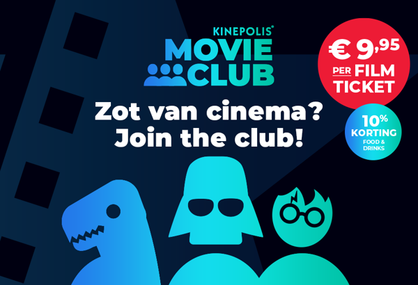 Kinepolis België lanceert gloednieuwe 'Movie Club' formule