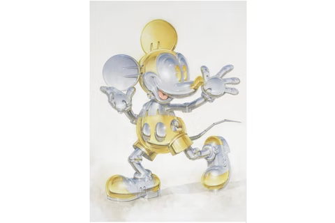 Hajime Sorayama x Disney Mickey Mouse Now Future Digital Mirror Print 