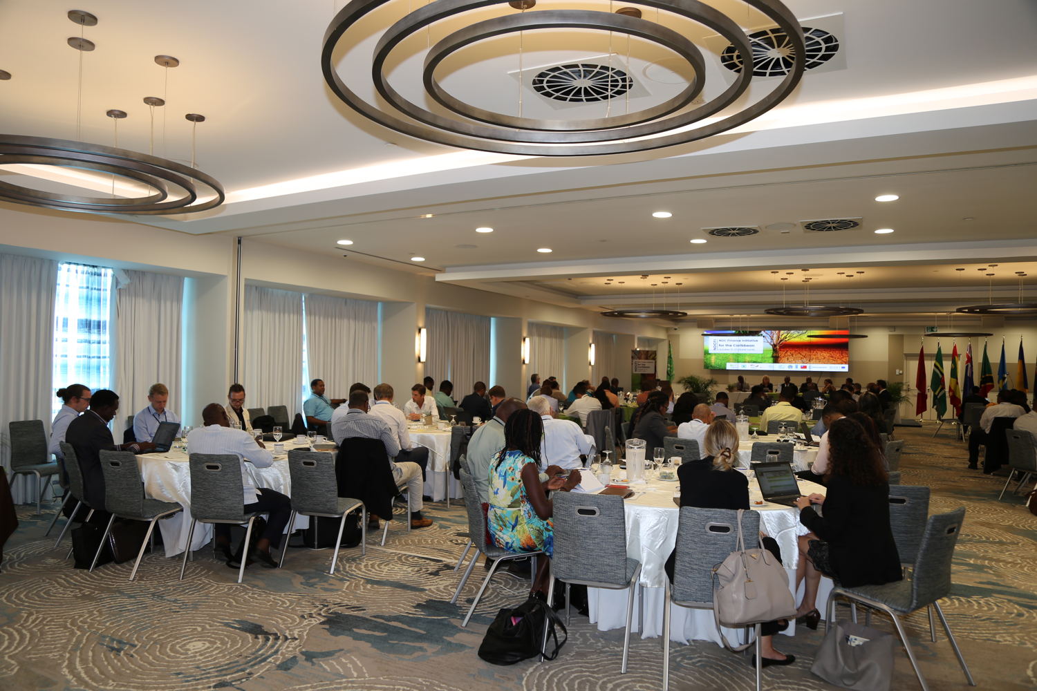 Distinguished delegates and guests at the Caribbean's First Investment Forum under the Caribbean Nationally Determined Contribution Finance Initiative (NDC FI) 