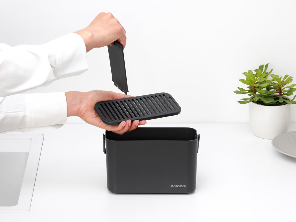 SinkSide Cleaning Caddy - Dark Grey - 8710755233302 Brabantia_6_NR-41250