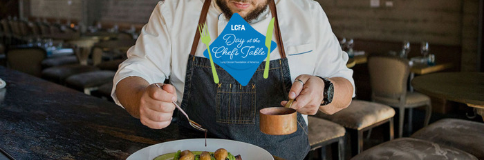 Preview: Annabelle Gurwitch and chef Amar Santana partner with Lung Cancer Foundation of America (LCFA) for Day at the Chef’s Table in support of lung cancer research