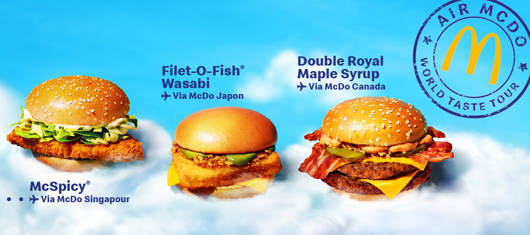 Cet été, McDonald’s vous invite à réaliser un tour du monde gustatif tout en restant en Belgique