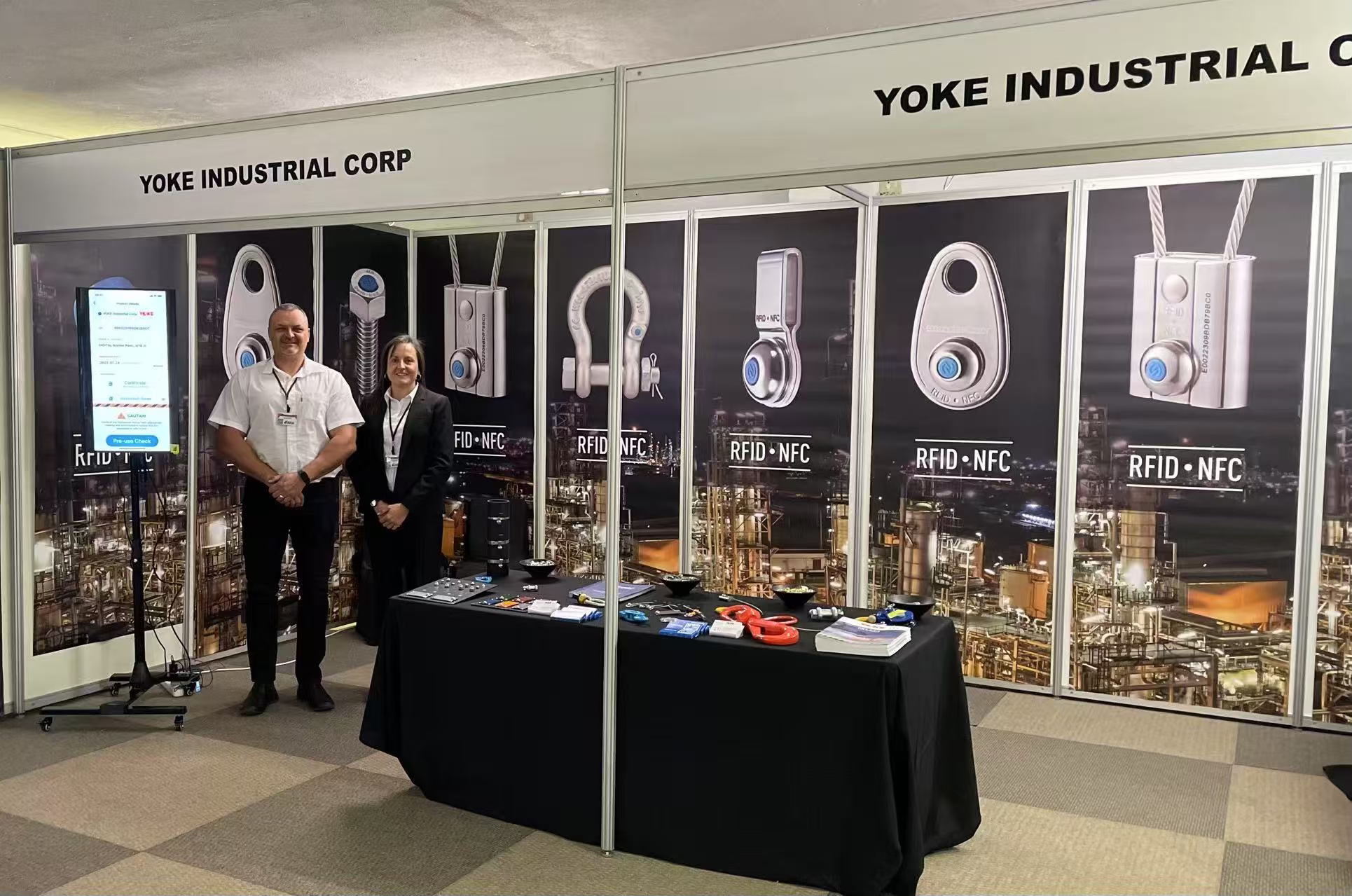 YOKE Industrial Corp. is Platinum Sponsor at the Lifting Africa Awards 2025 and 2026. Pictured is Shaun Bruwer, technical sales manager; and Marelize du Toit, sales director. YOKE Industrial Corp. is Platinum Sponsor at the Lifting Africa Awards 2025 and 2026. Pictured is Shaun Bruwer, technical sales manager; and Marelize du Toit, sales director.