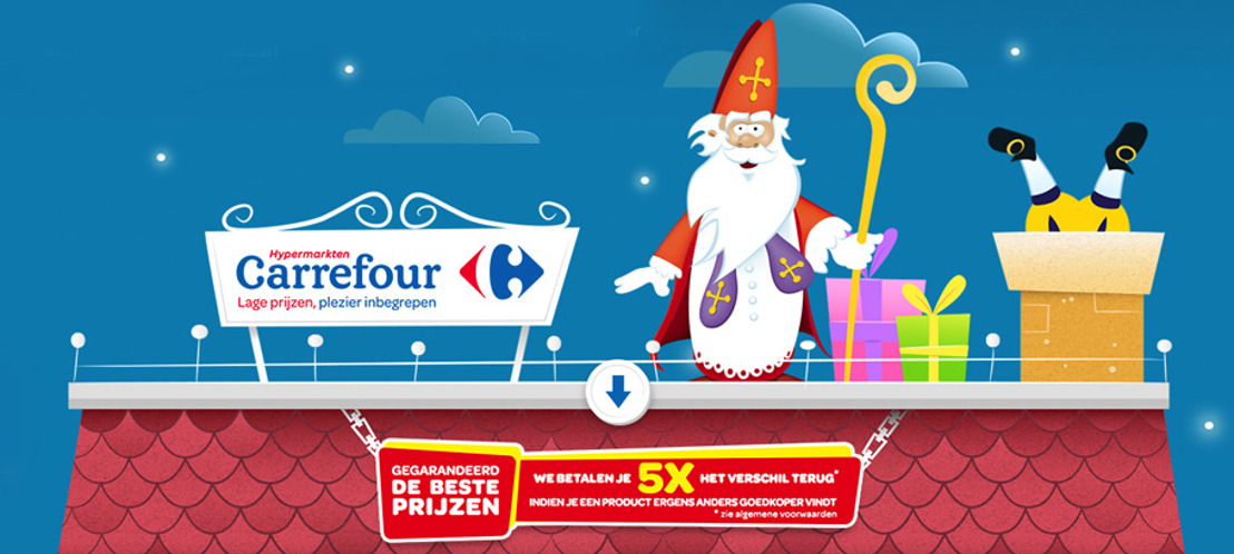 Prophets verstopt mijter op Carrefour Sinterklaas-site