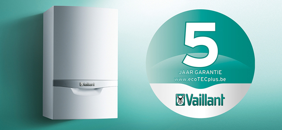 Batibouw 2015: Vaillant breidt zijn assortiment verder uit met een zeer rendabele warmtepompboiler, en biedt vijf jaar garantie op de ecoTEC plus-condensatiegasketels