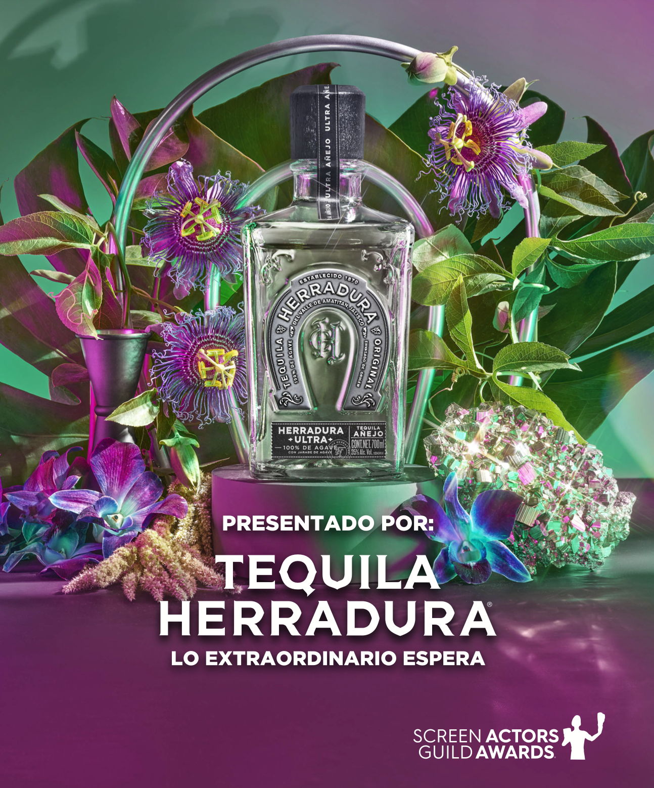Tequila Herradura, patrocinador oficial de los SAG Awards, celebra lo extraordinario del séptimo arte
