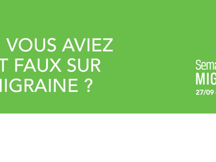 INVITATION À LA CONFÉRENCE DE PRESSE DE LA SEMAINE DE LA MIGRAINE 2021