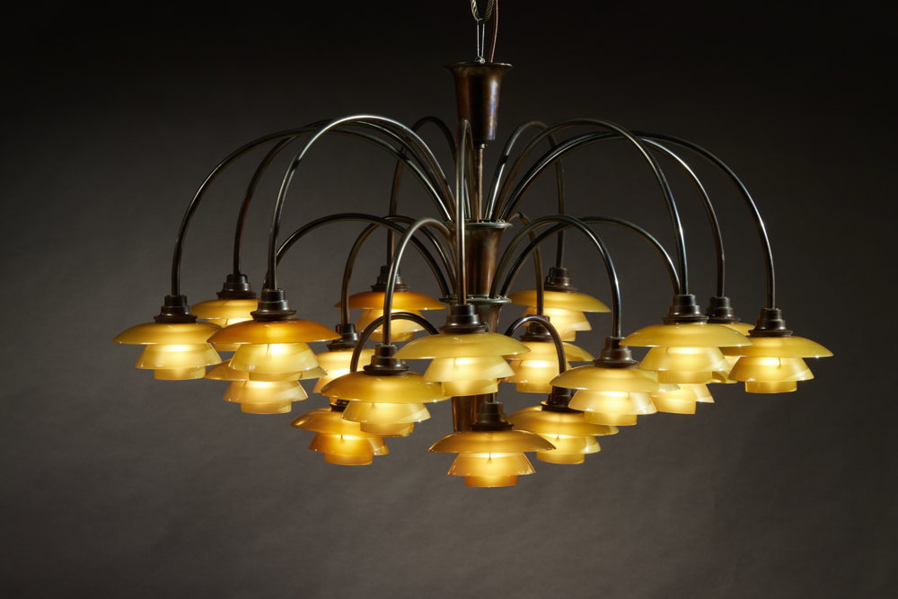 No. 4  PH “Bombardment” Chandelier circa 1933