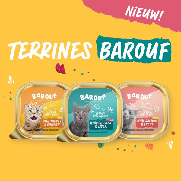 Tom&Co lanceert in samenwerking met Partner in Pet Food innovatieve verpakking binnen nieuw merk Barouf