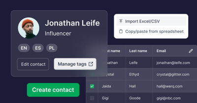 Spend less time updating contact lists