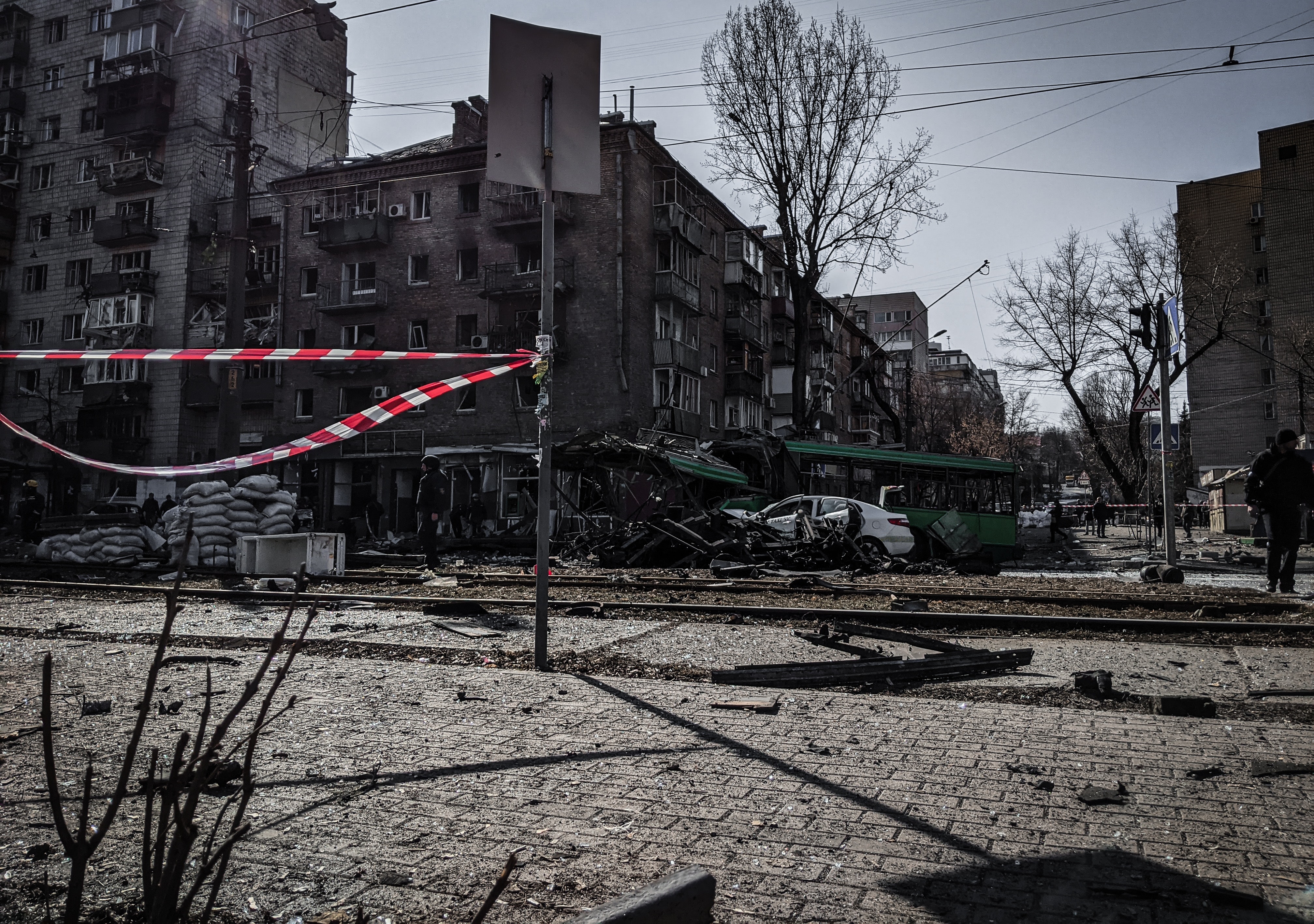 War destruction of a Ukrainian City Image by Алесь Усцінаў