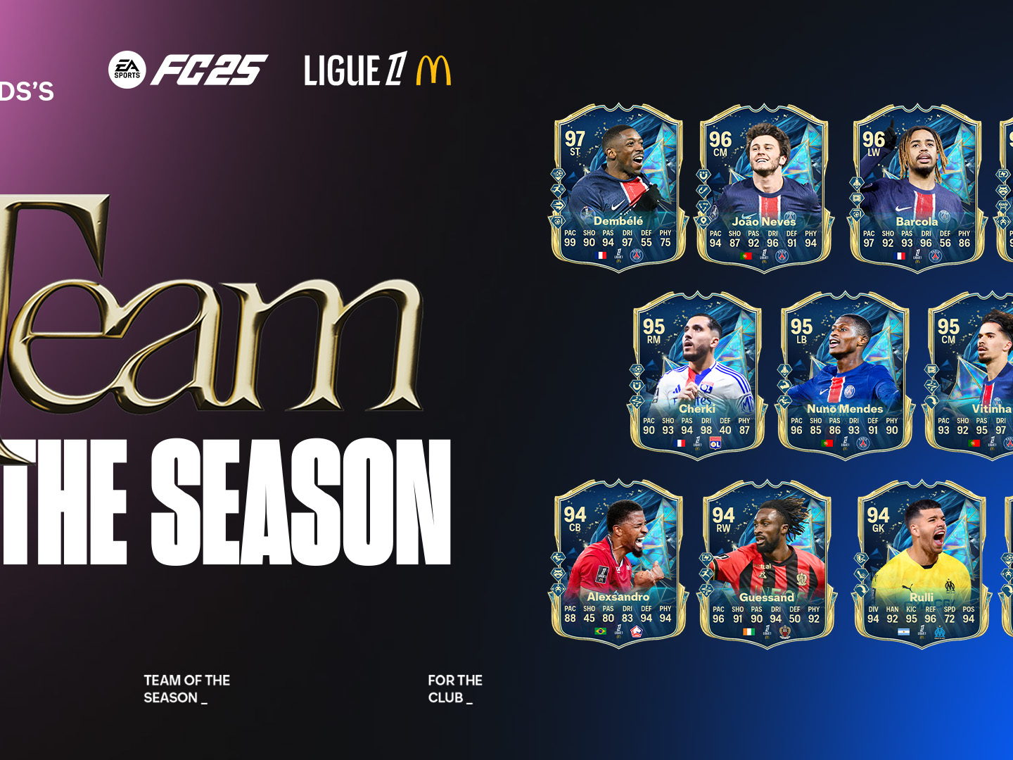 L’Équipe de la Saison EA SPORTS FC™ 25 commence aujourd’hui. 