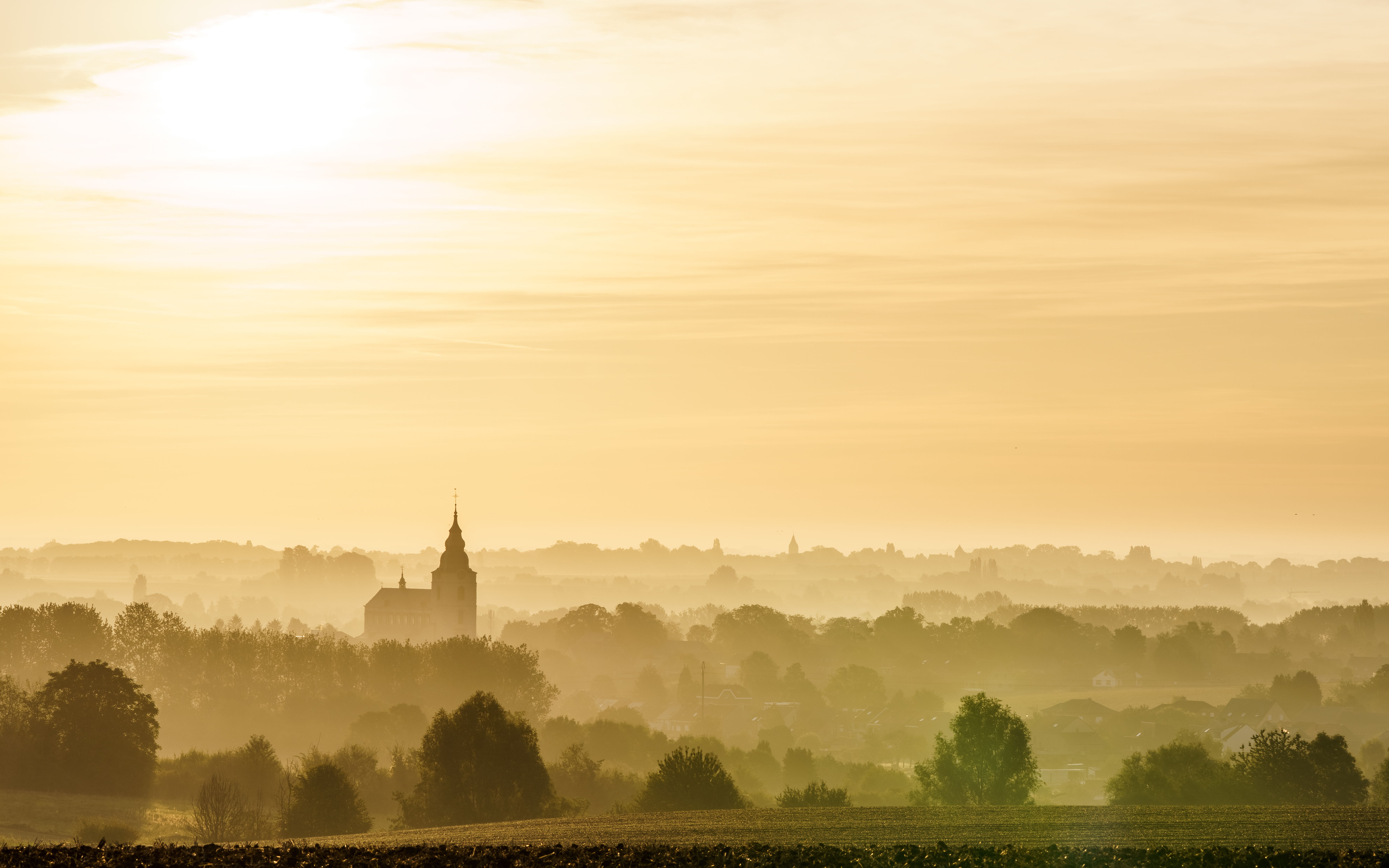 Het landschap rond Hoegaarden in de Getevallei (copyright: Pieter-Jan Alles)