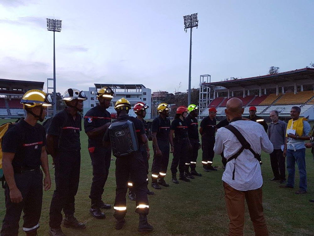 Mobilization of lifeguards to go to Dominica after the passage of Hurricane Maria © Collectivity of Martinique