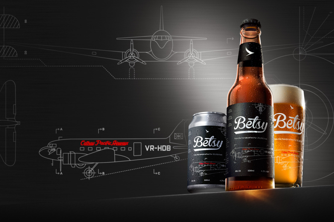 キャセイパシフィック航空 上空35,000フィートでも美味しい「ベッツィービール」を装いも新たに提供