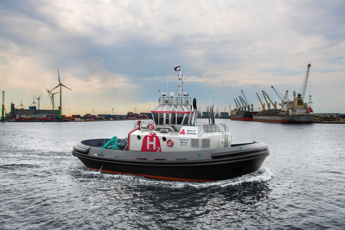 Hydrogen-powered tug is world first for Port of Antwerp