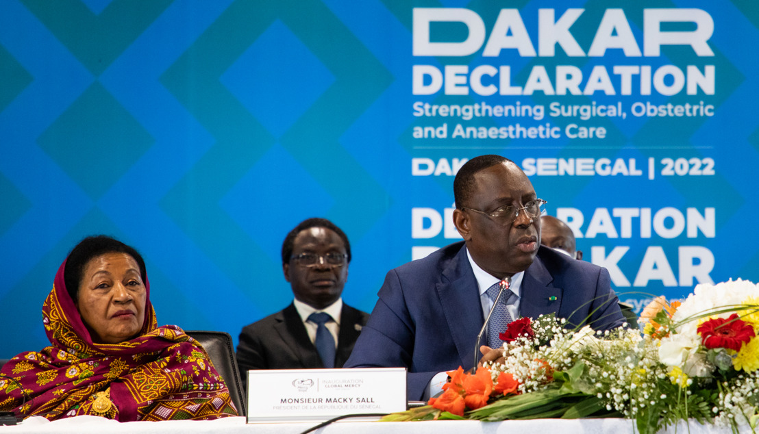 Strengthening surgical care in Africa: Several heads of state sign the "Declaration of Dakar" on board the brand new Global Mercy™