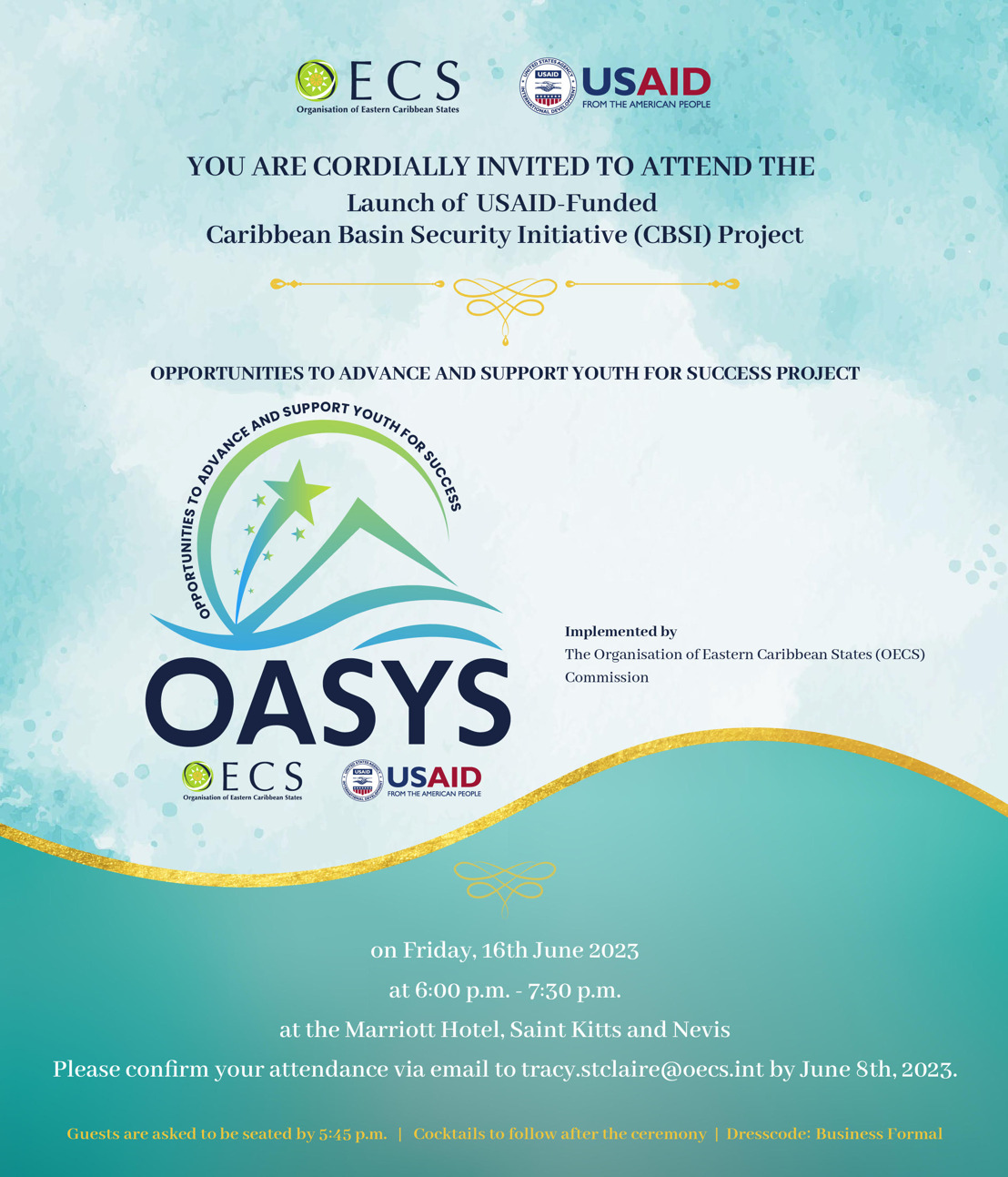[Media Invitation] Launch of OASYS Project in St Kitts and Nevis