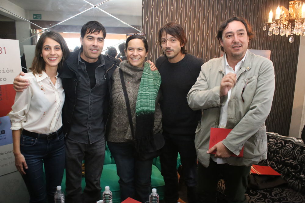 Ricardo Giraldo, Cassandra Ciangherotti, Úrsula Pruneda, Diego Luna y Cuauhtémoc Cárdenas Batel
