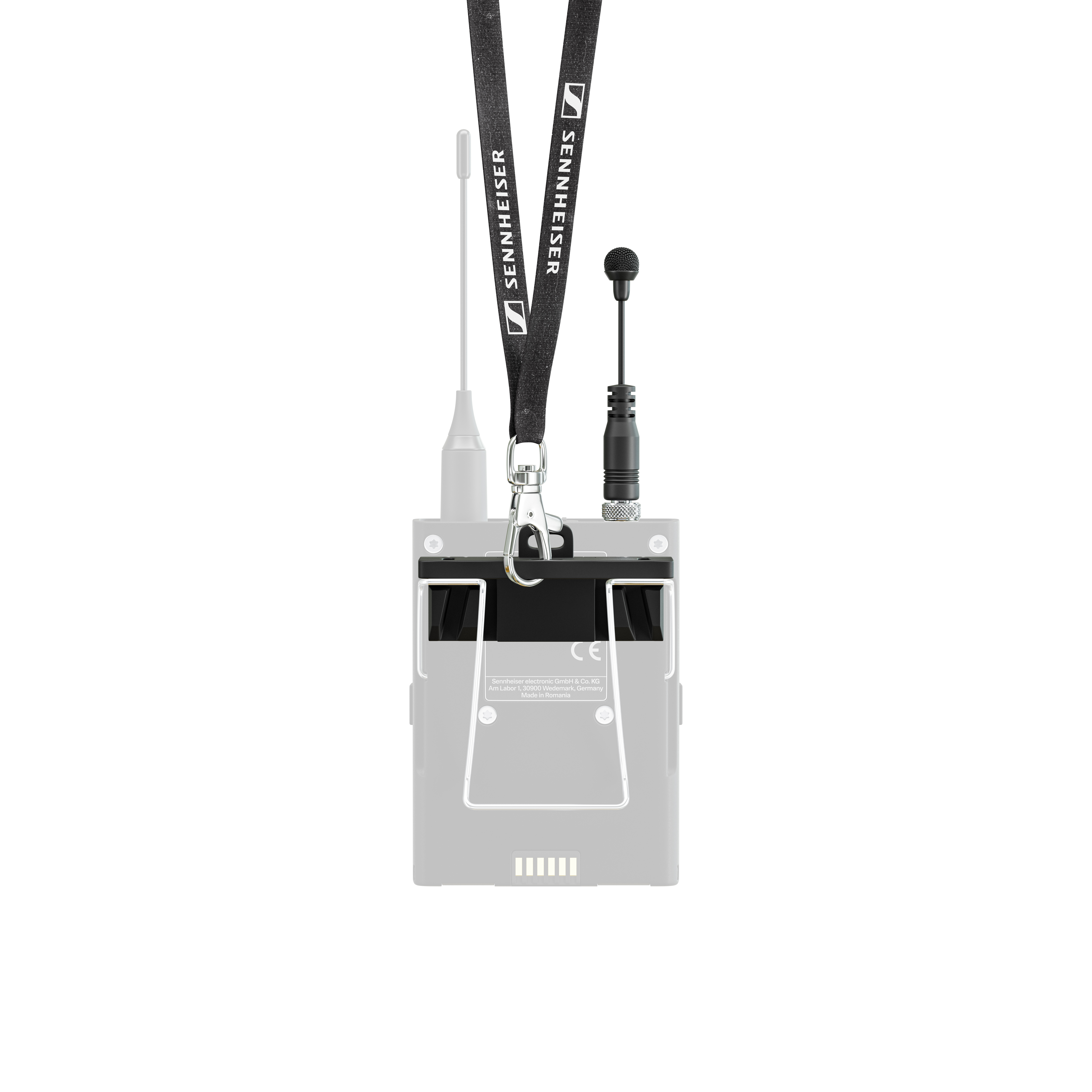 With MKE mini, mic-up for users gets as easy as putting on a lanyard with a conference badge.