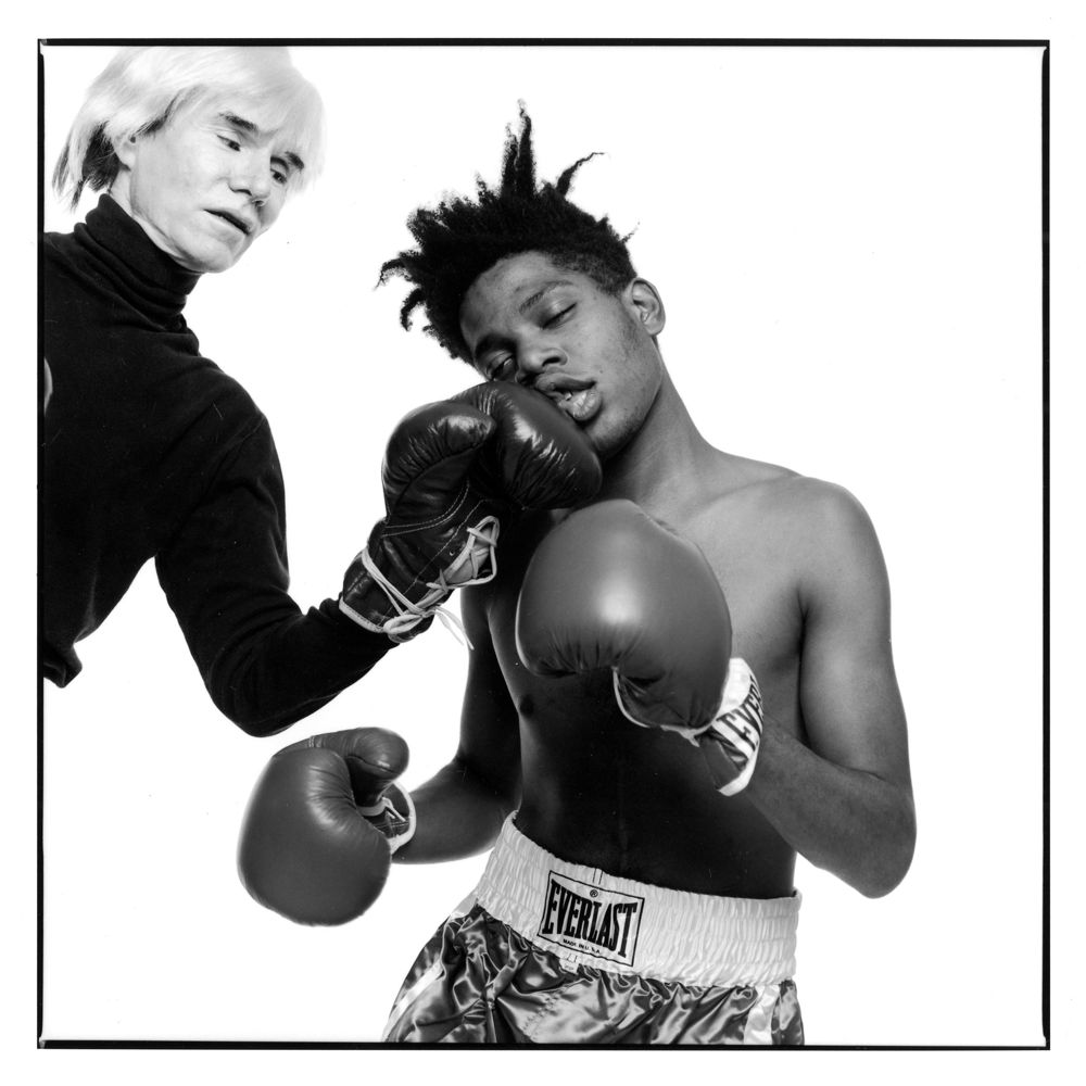 “Andy Warhol & Jean-Michel Basquiat #143” (July 10 1985) by Michael Halsband