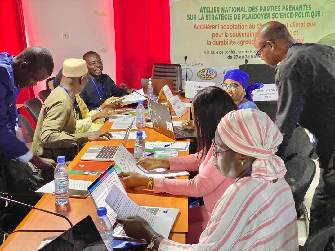 Participants engage in a working group session during the Science-Policy Dialogue.