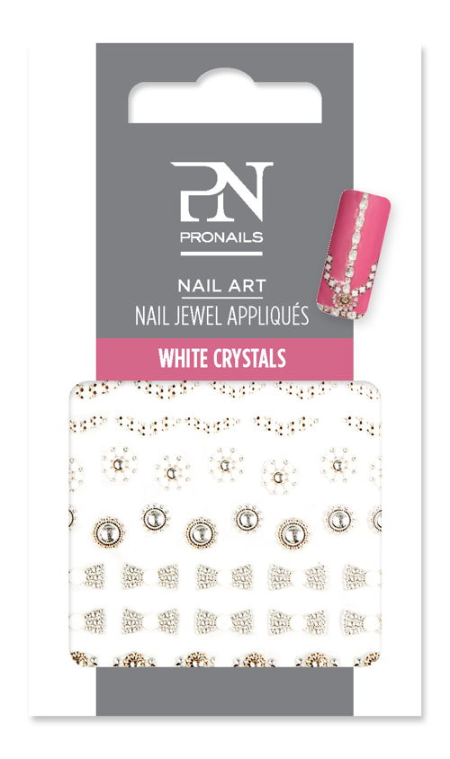 Nail Jewel White Crystals