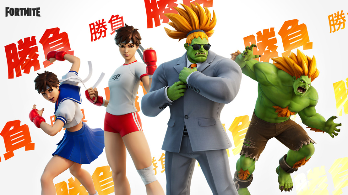 Celebra 35 años de Street Fighter con la llegada a Fornite de Blanka y Sakura