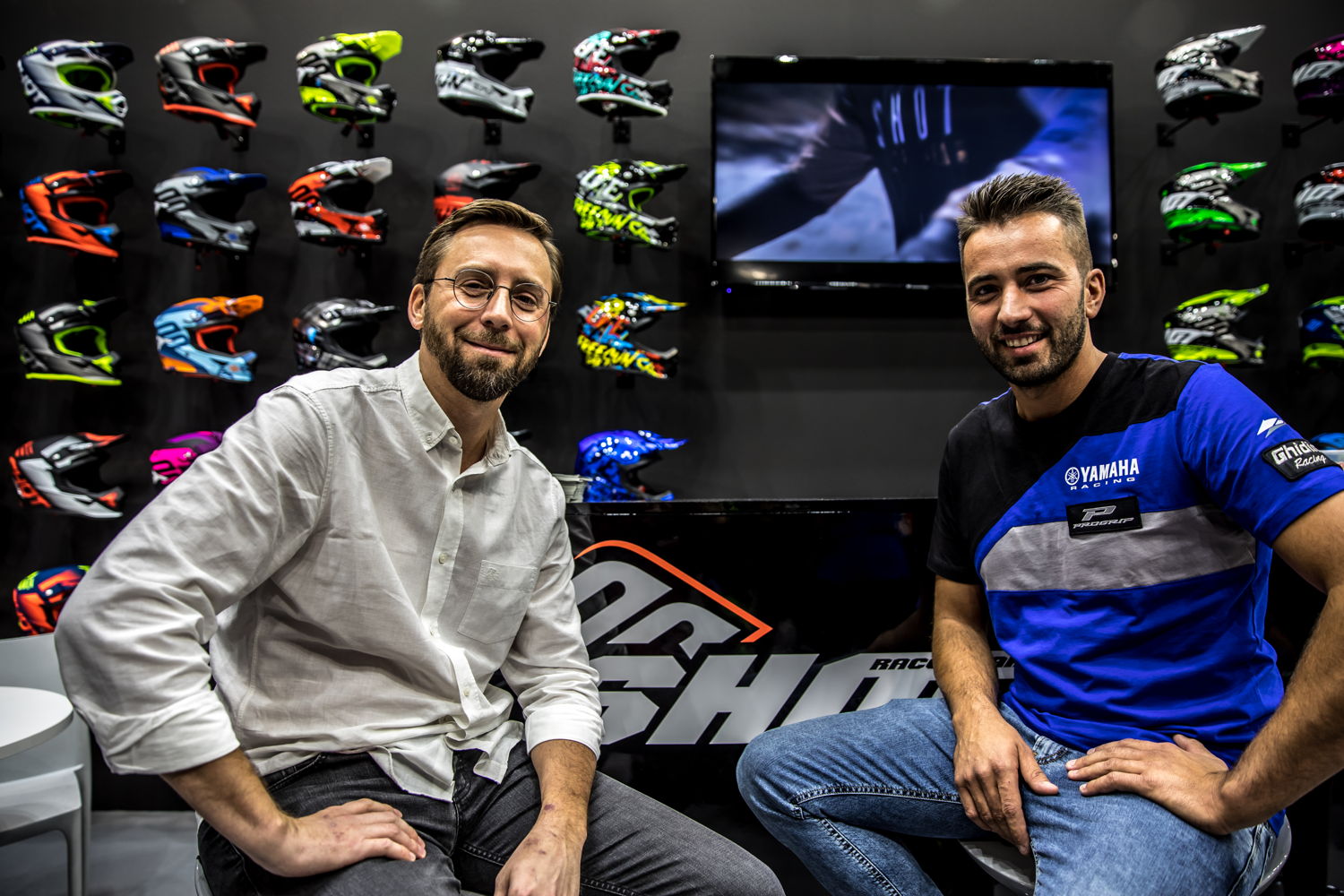 Left: Ghislain Huot (CEO Shot Race Gear, Right: Morris Ghidinelli (team manager Ghidinelli Racing)