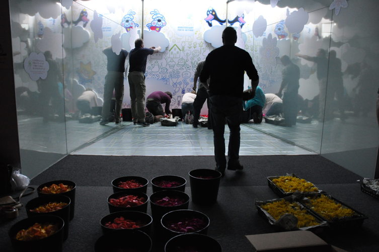 Tapis de fleurs @Skytree (450m de hauteur)